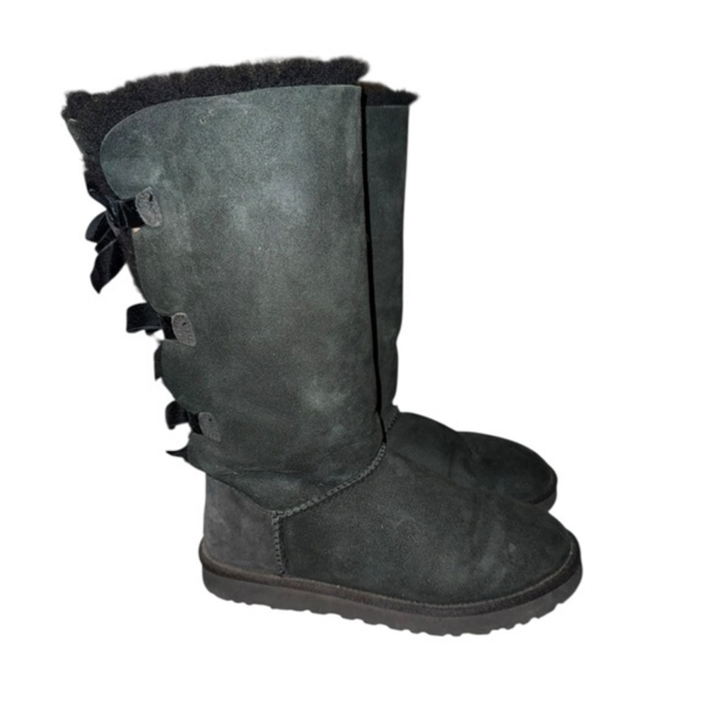 UGG Tall Bailey Bow Black Boots